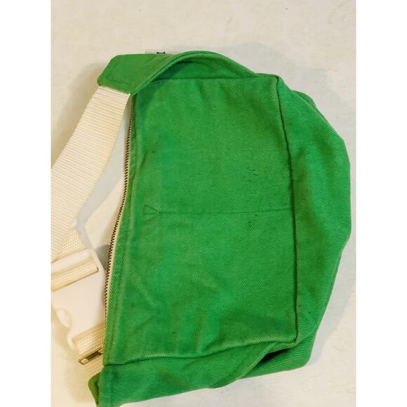 Big Bud Press Hip Fanny Pack Bum Crossbody Green Canvas Made in LA - Picture 5 of 8